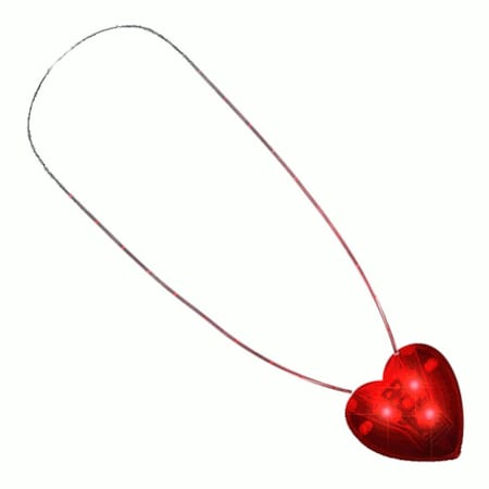 Endless Games LED Flashing Red Heart Necklace EN3342553